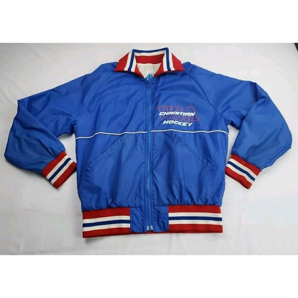 Vintage A.L.P - USA CHRISTIAN HOCKEY Jacket - Picture 1 of 10